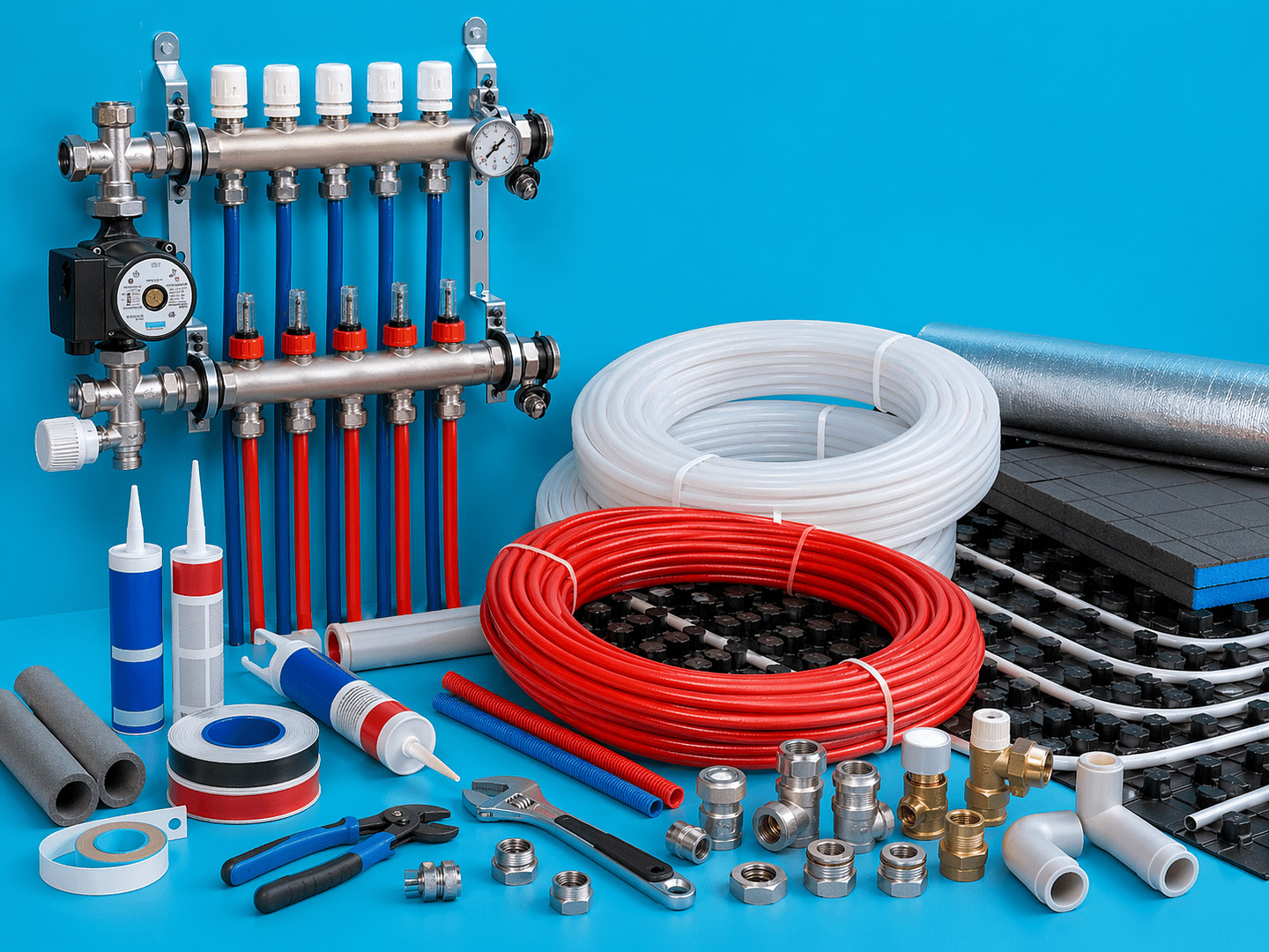 Installation d'un système de chauffage : étapes, matériaux, produits d'étanchéité